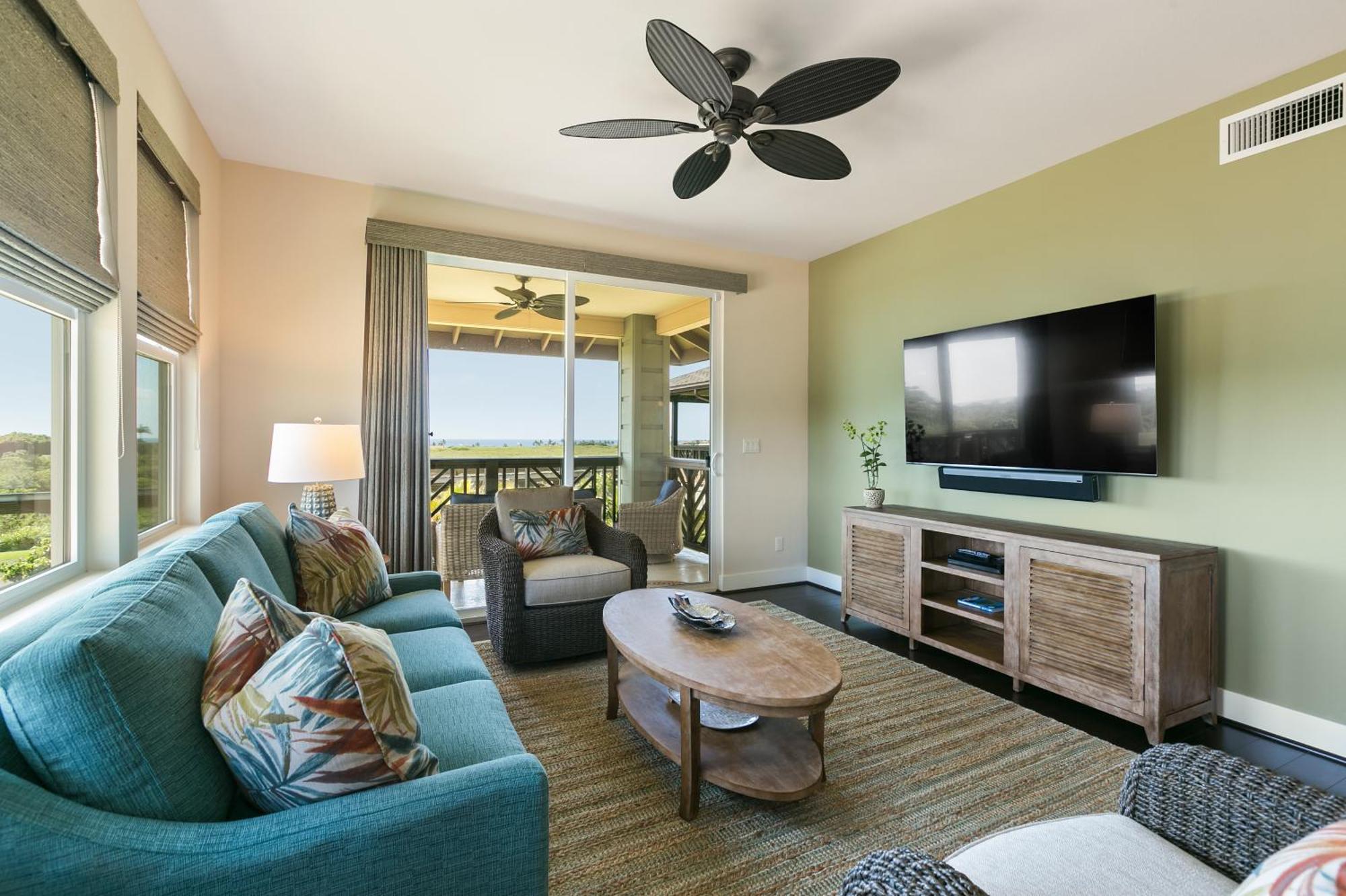3 Bedroom 3 Bathroom With Ocean View - Alekona Kauai Holiday home Koloa