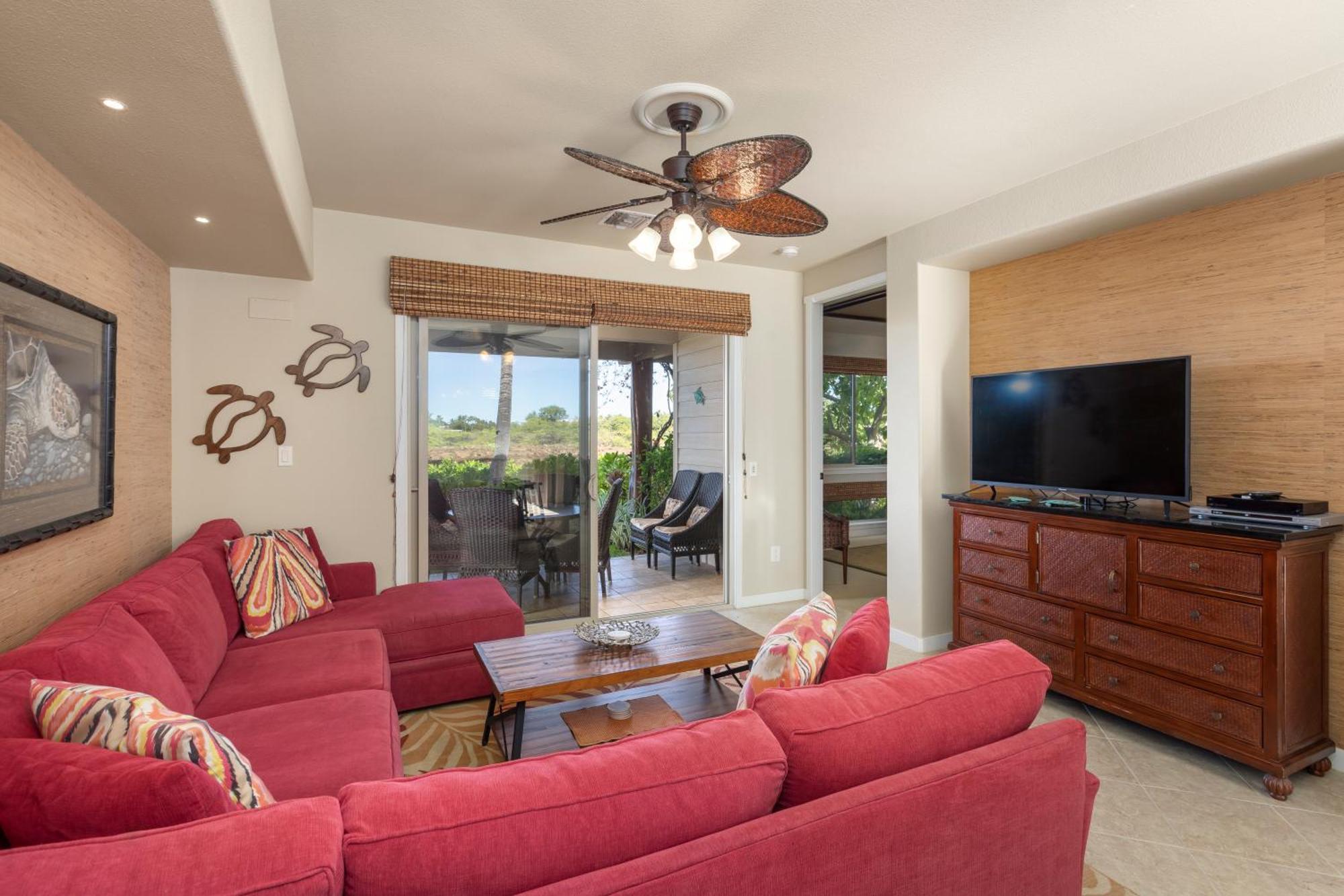 Mauna Lani Palm D-2 Corner Unit Historic View * Waikoloa