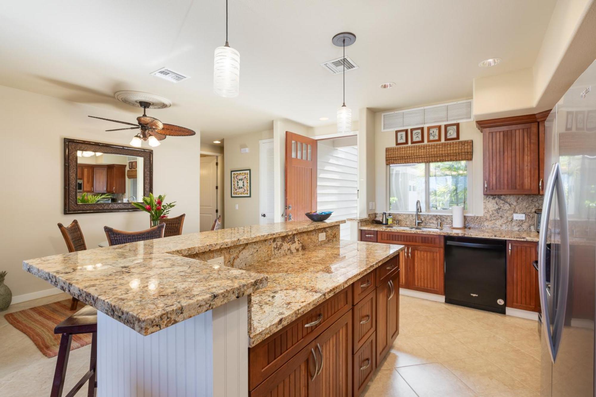 Mauna Lani Palm D-2 Corner Unit Historic View * Waikoloa
