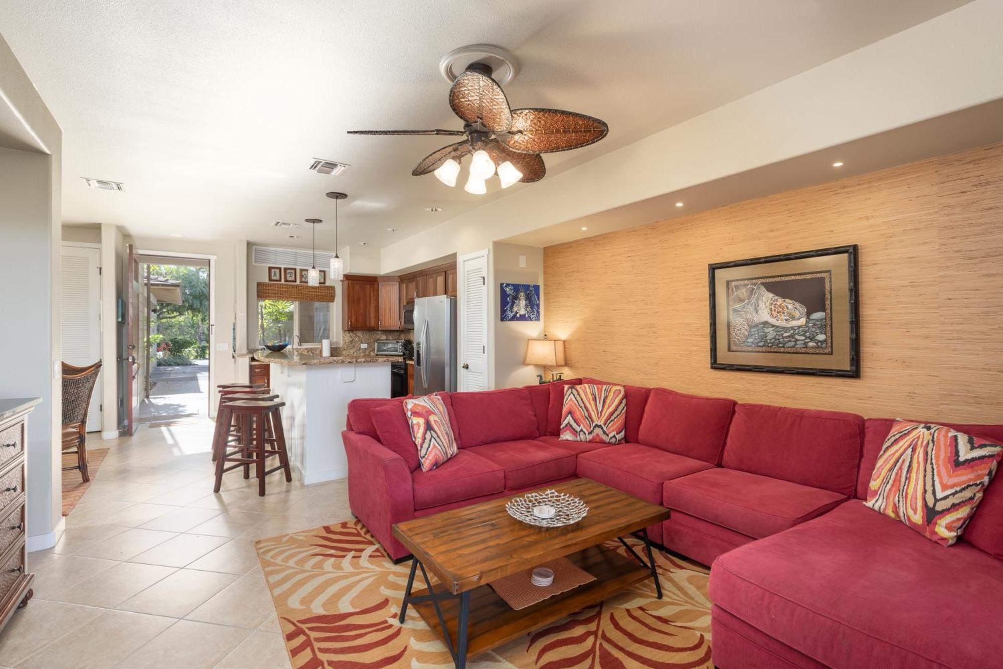 Mauna Lani Palm D-2 Corner Unit Historic View * Waikoloa
