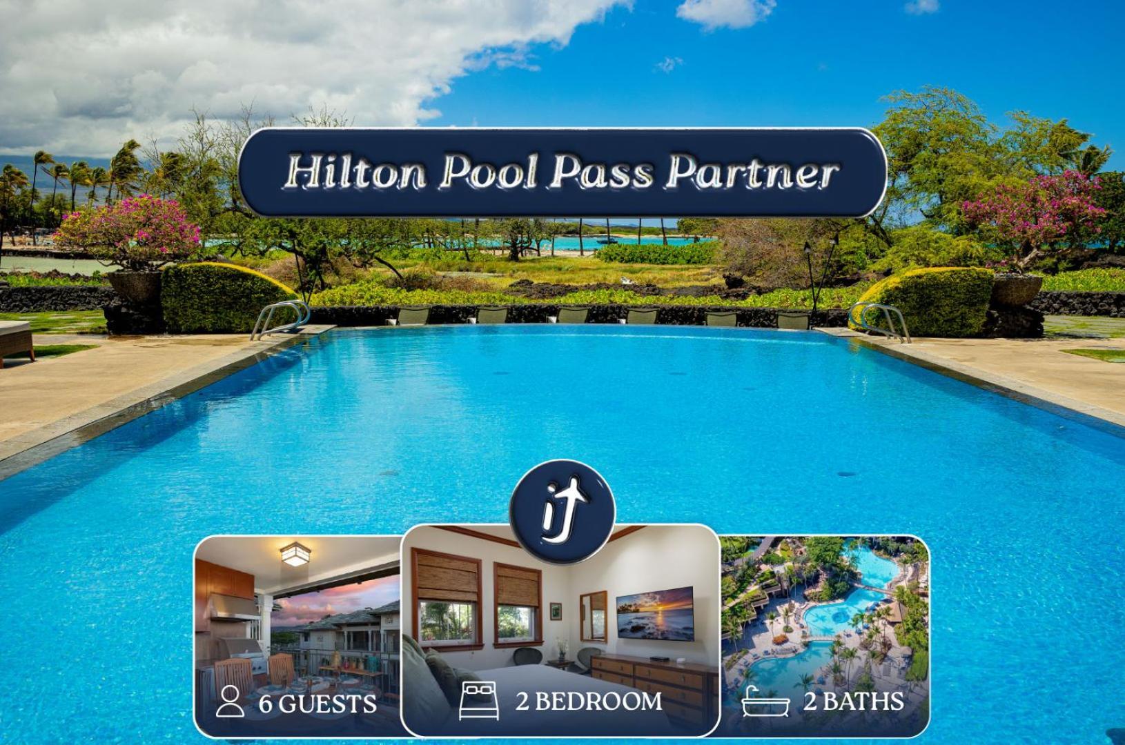 Hilton Pool Pass Included, Kolea - Luxe Penthouse Holiday home