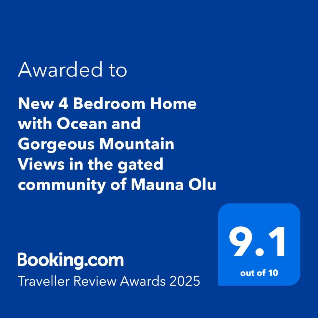 New 4 Bedroom With Ocean And Gorgeous Mountain Views In The Gated Community Of Mauna Olu Holiday home *