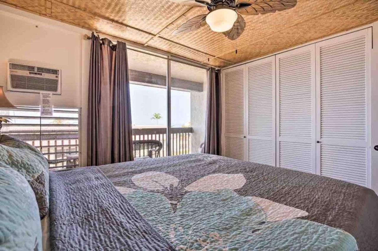 Kailua Bay View, Ac, King Bed, Lanai, Pool, Walk To Kailua Village Apartment